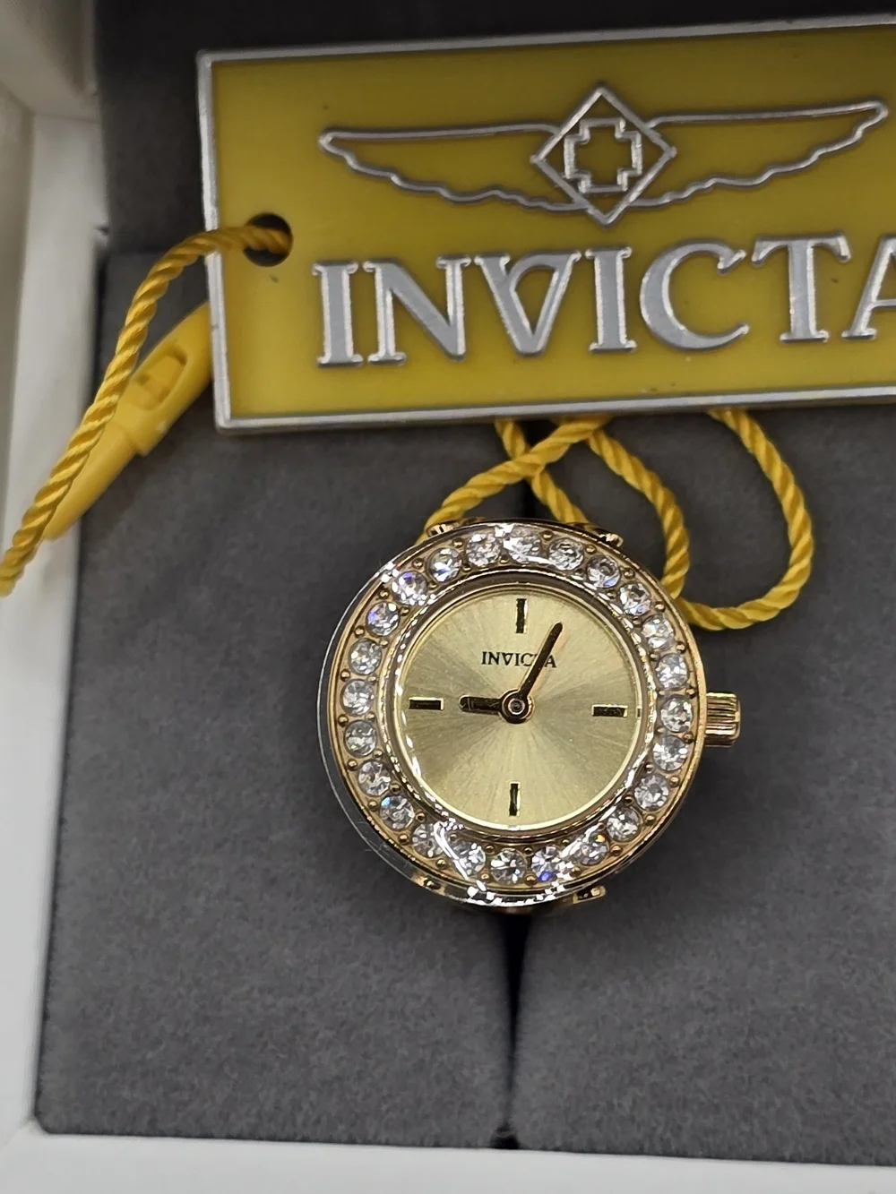 Invicta Gold Tone Ring Watch